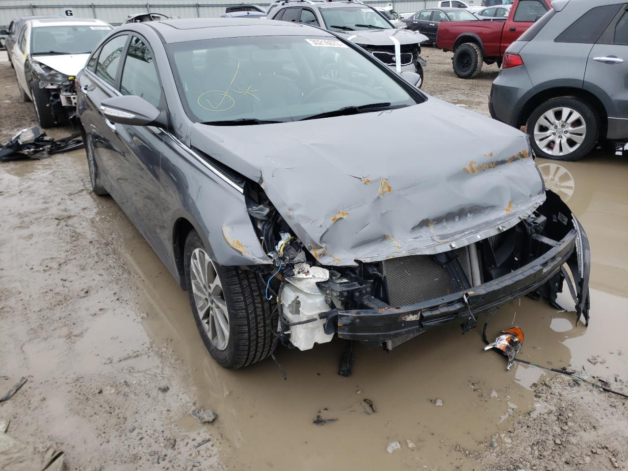 HYUNDAI SONATA SE 2014 with VIN 5NPEC4AB3EH873269 - Photo from auction