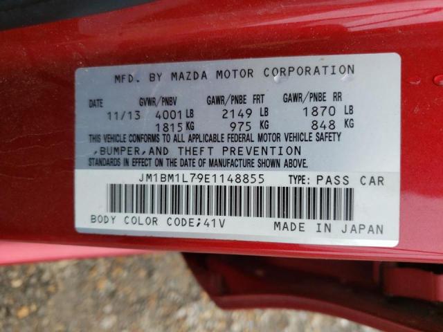 Photo 10 from auction – 2014 MAZDA 3 TOURING with VIN JM1BM1L79E1148855