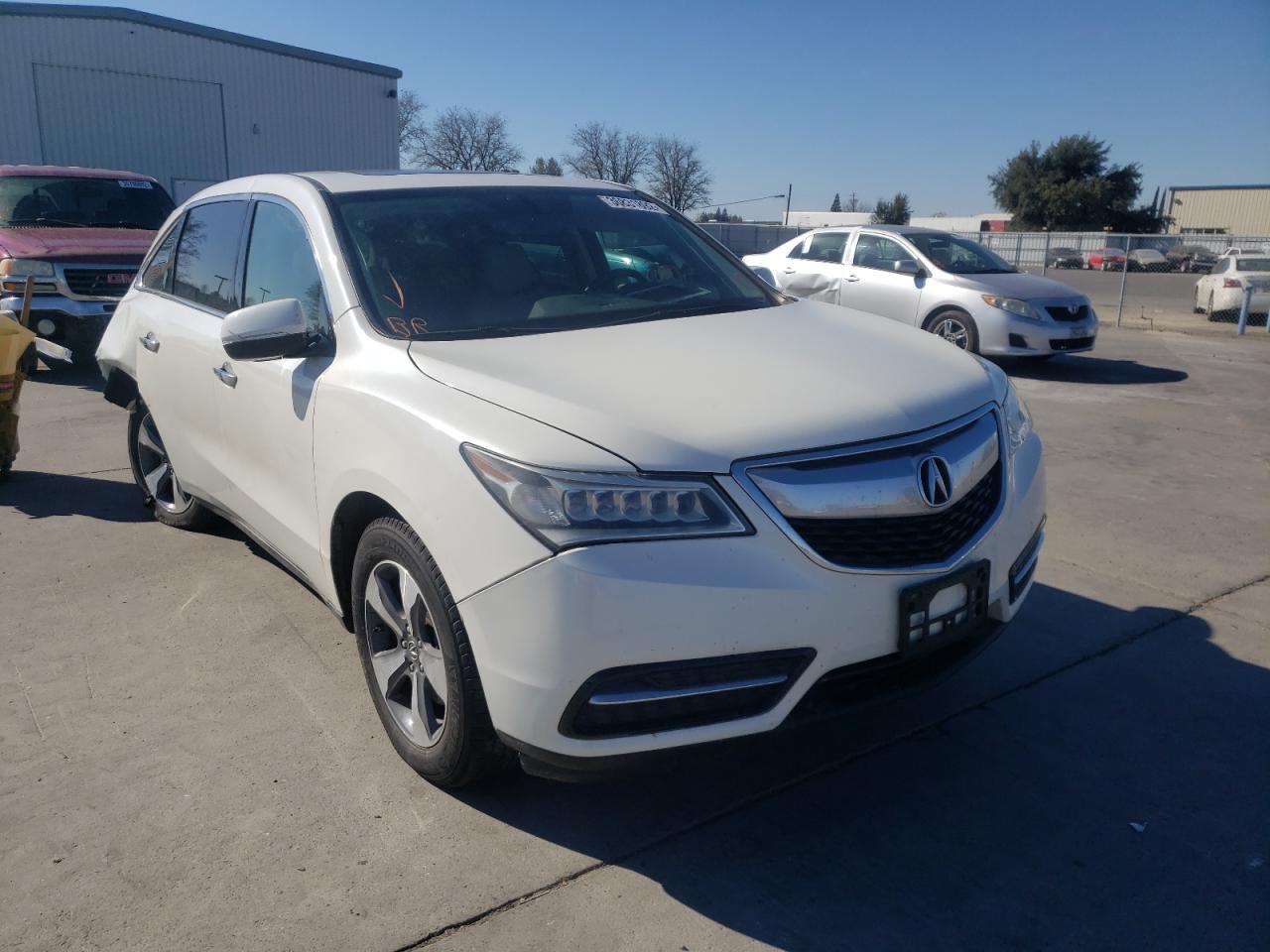 ACURA MDX 2016 with VIN 5FRYD3H25GB011066 - Photo from auction