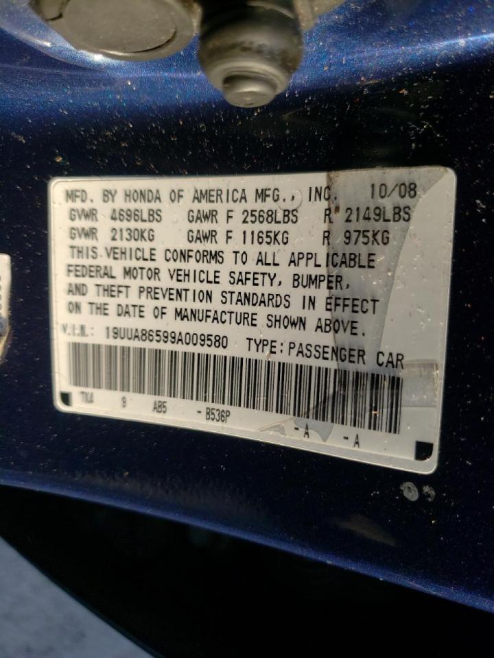 Photo 10 from auction – 2009 ACURA TL with VIN 19UUA86599A009580