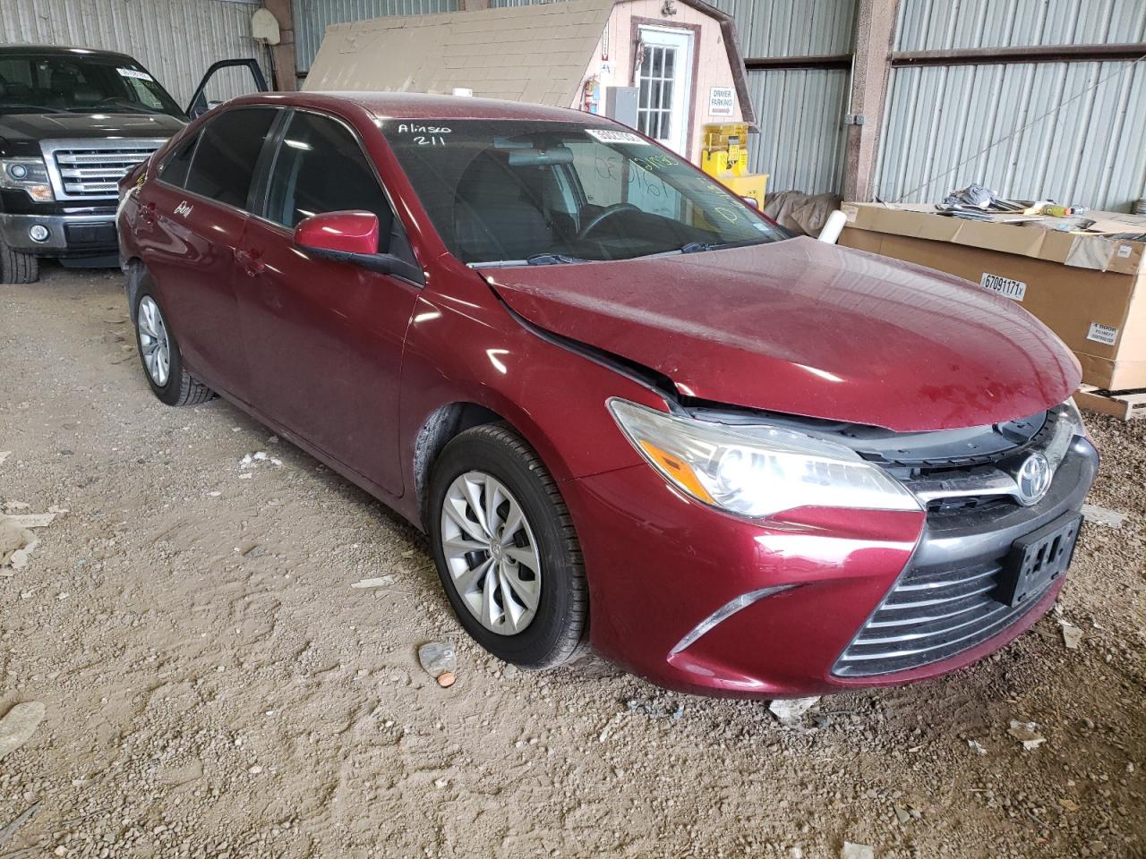 TOYOTA CAMRY LE 2017 with VIN 4T1BF1FK1HU626646 - Photo from auction