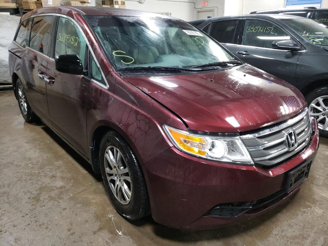 HONDA ODYSSEY EX 2012 with VIN 5FNRL5H69CB118462 - Photo from auction