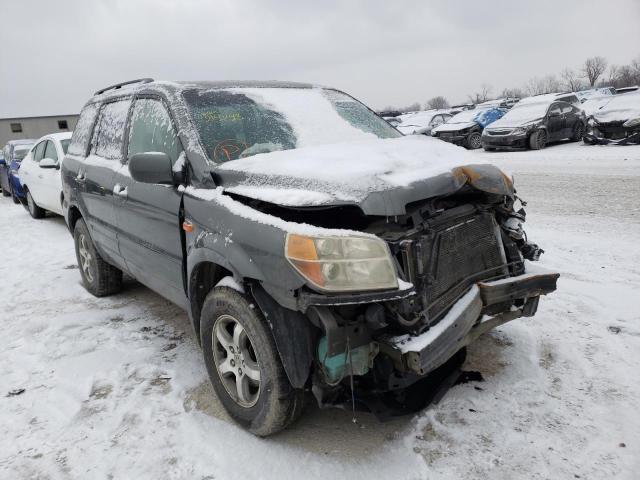 HONDA PILOT EXL 2007 with VIN 5FNYF18617B014243 - Photo from auction