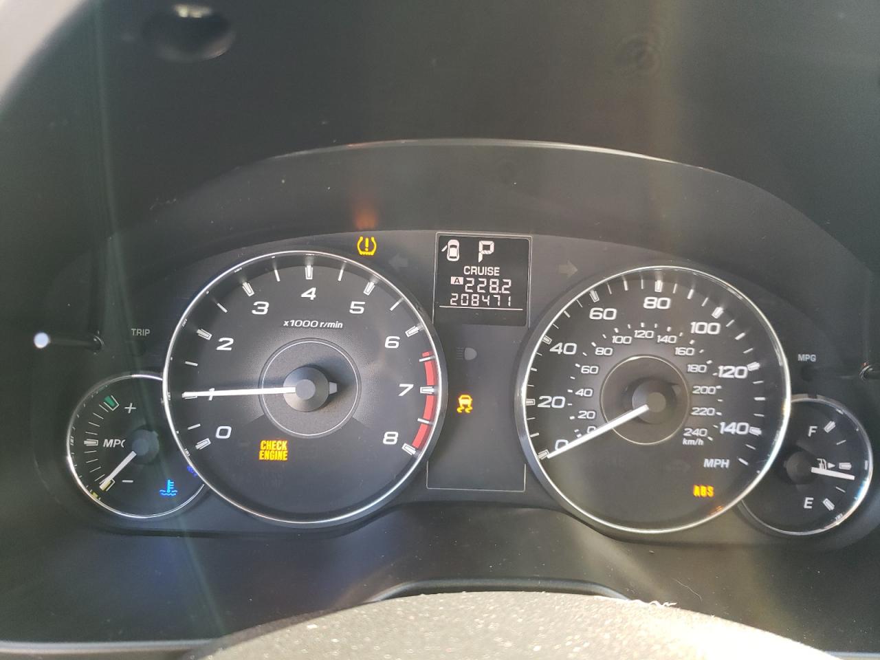 Photo 8 from auction – 2012 SUBARU OUTBACK 2. with VIN 4S4BRBJCXC3235863