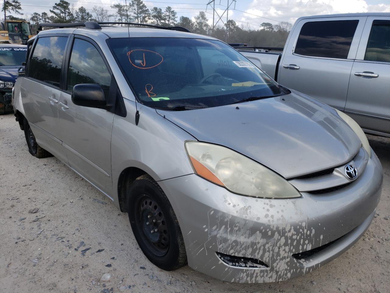 TOYOTA SIENNA CE 2008 with VIN 5TDZK23C58S217751 - Photo from auction
