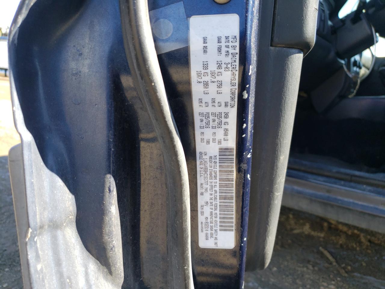 Photo 10 from auction – 2004 JEEP GRAND CHER with VIN 1J4GW48S94C161777