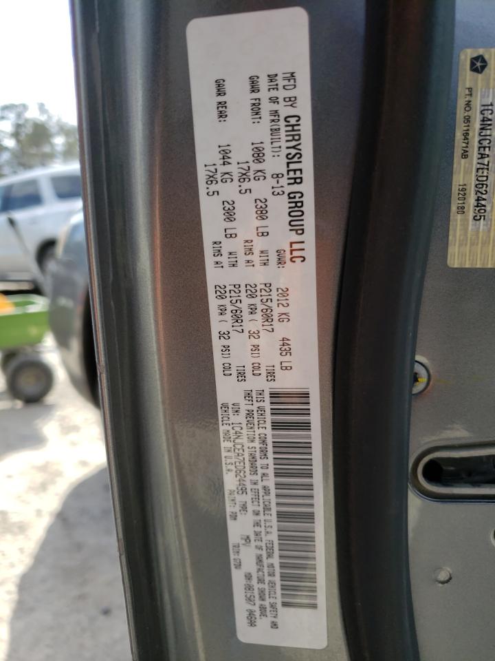 Photo 10 from auction – 2014 JEEP COMPASS LA with VIN 1C4NJCEA7ED624495