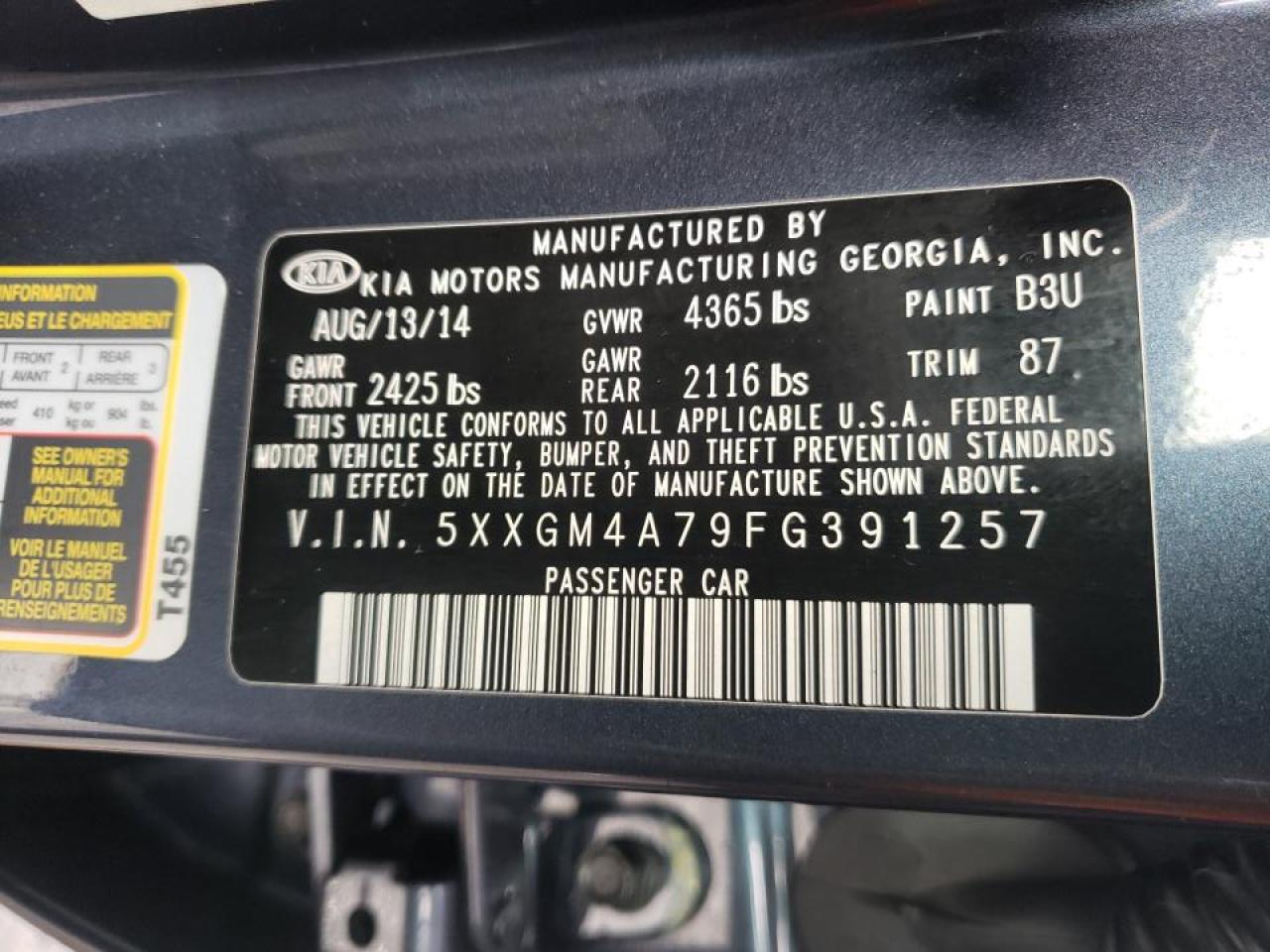 Photo 10 from auction – 2015 KIA OPTIMA LX with VIN 5XXGM4A79FG391257