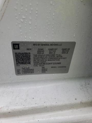 Photo 1 from auction – 2019 CHEVROLET SILVERADO with VIN 1GC1KSEG1KF131583