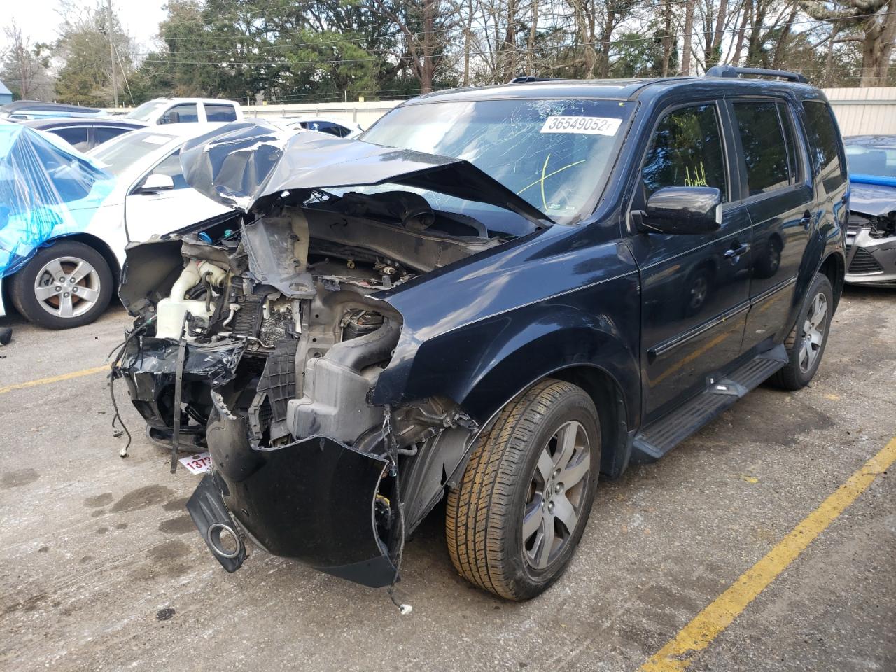 Photo 2 from auction – 2012 HONDA PILOT TOUR with VIN 5FNYF4H99CB052115
