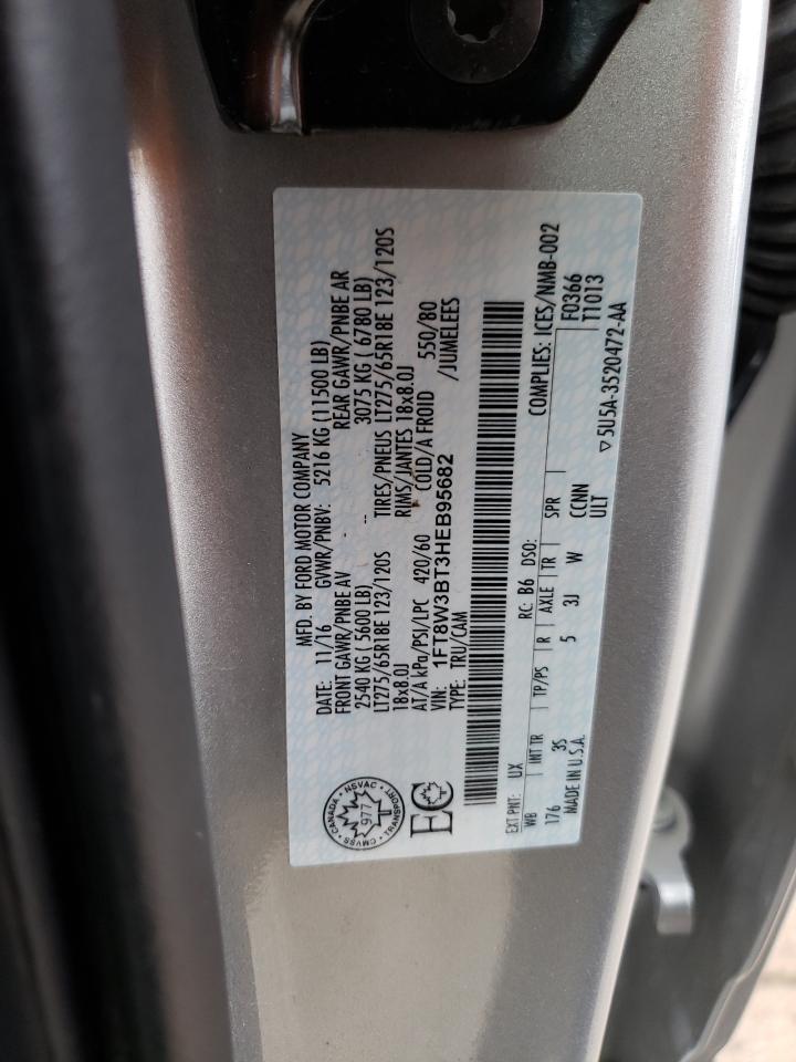 Photo 10 from auction – 2017 FORD F350 SUPER with VIN 1FT8W3BT3HEB95682