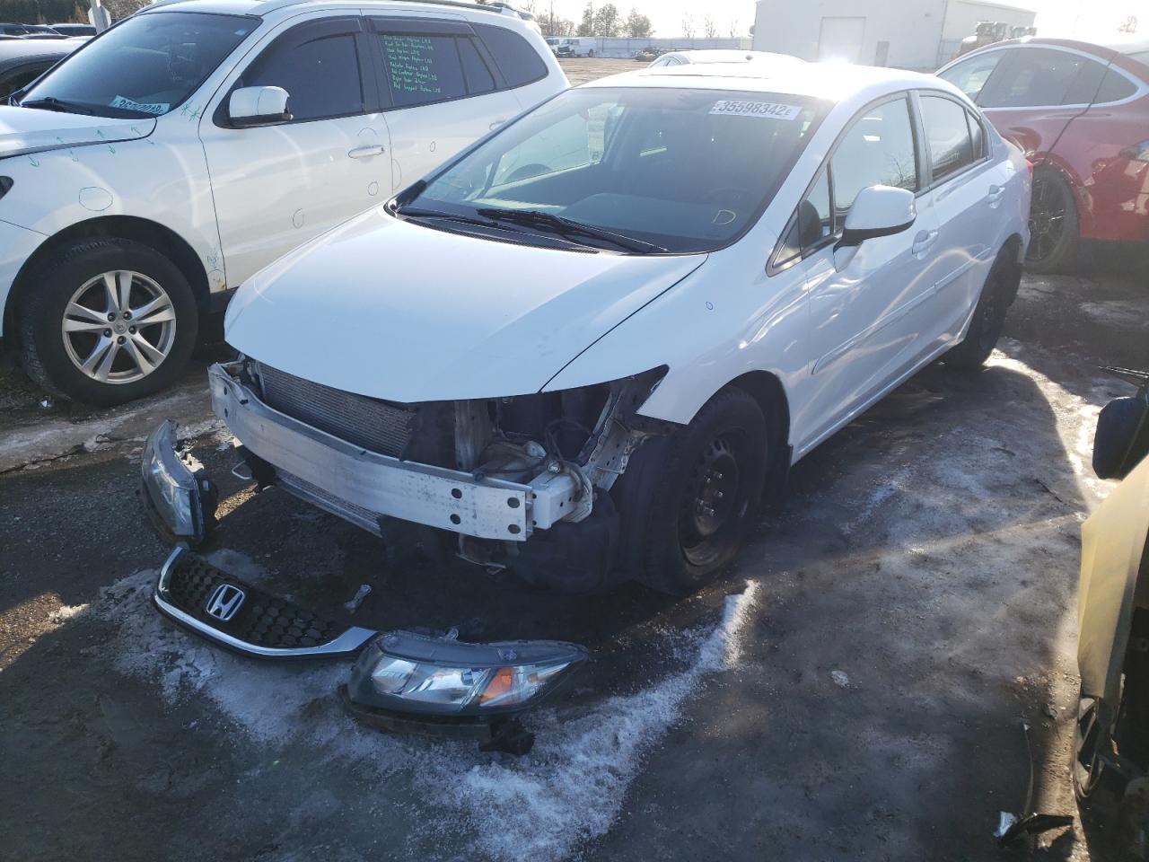 Photo 2 from auction – 2013 HONDA CIVIC LX with VIN 2HGFB2F53DH008681