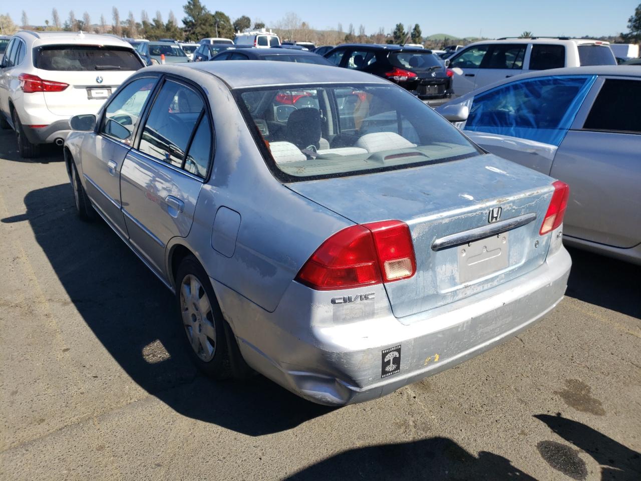 Photo 3 from auction – 2001 HONDA CIVIC EX with VIN 2HGES26751H546291