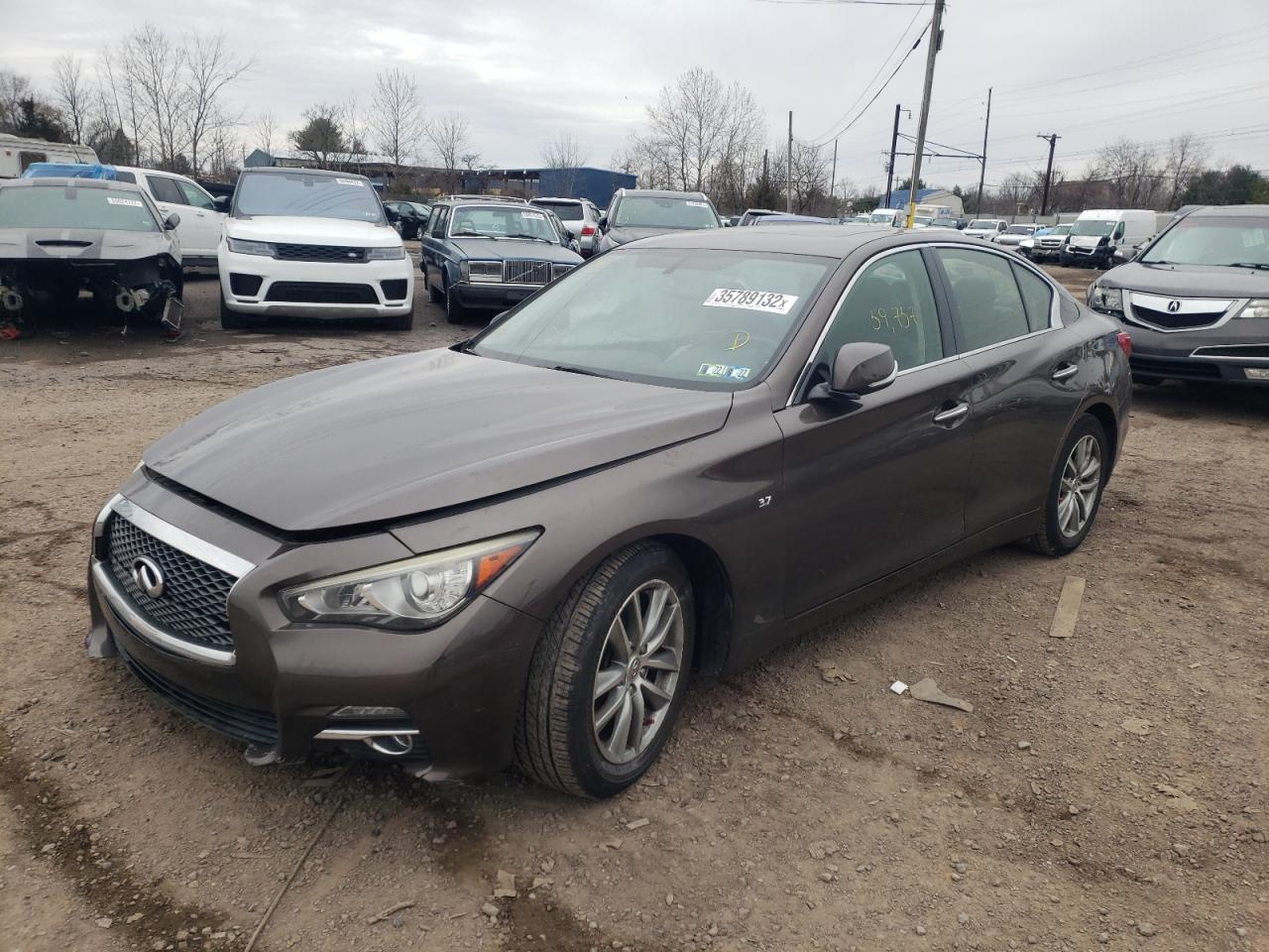Photo 2 from auction – 2014 INFINITI Q50 BASE with VIN JN1BV7AR1EM681921