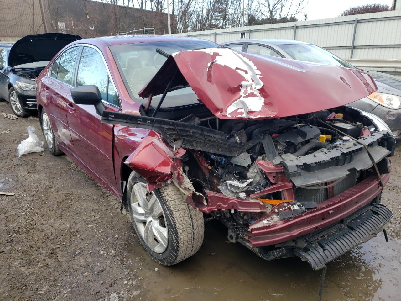 SUBARU LEGACY 2.5 2017 with VIN 4S3BNAA69H3055110 - Photo from auction