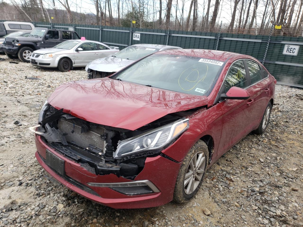 Photo 2 from auction – 2015 HYUNDAI SONATA SE with VIN 5NPE24AF3FH223672