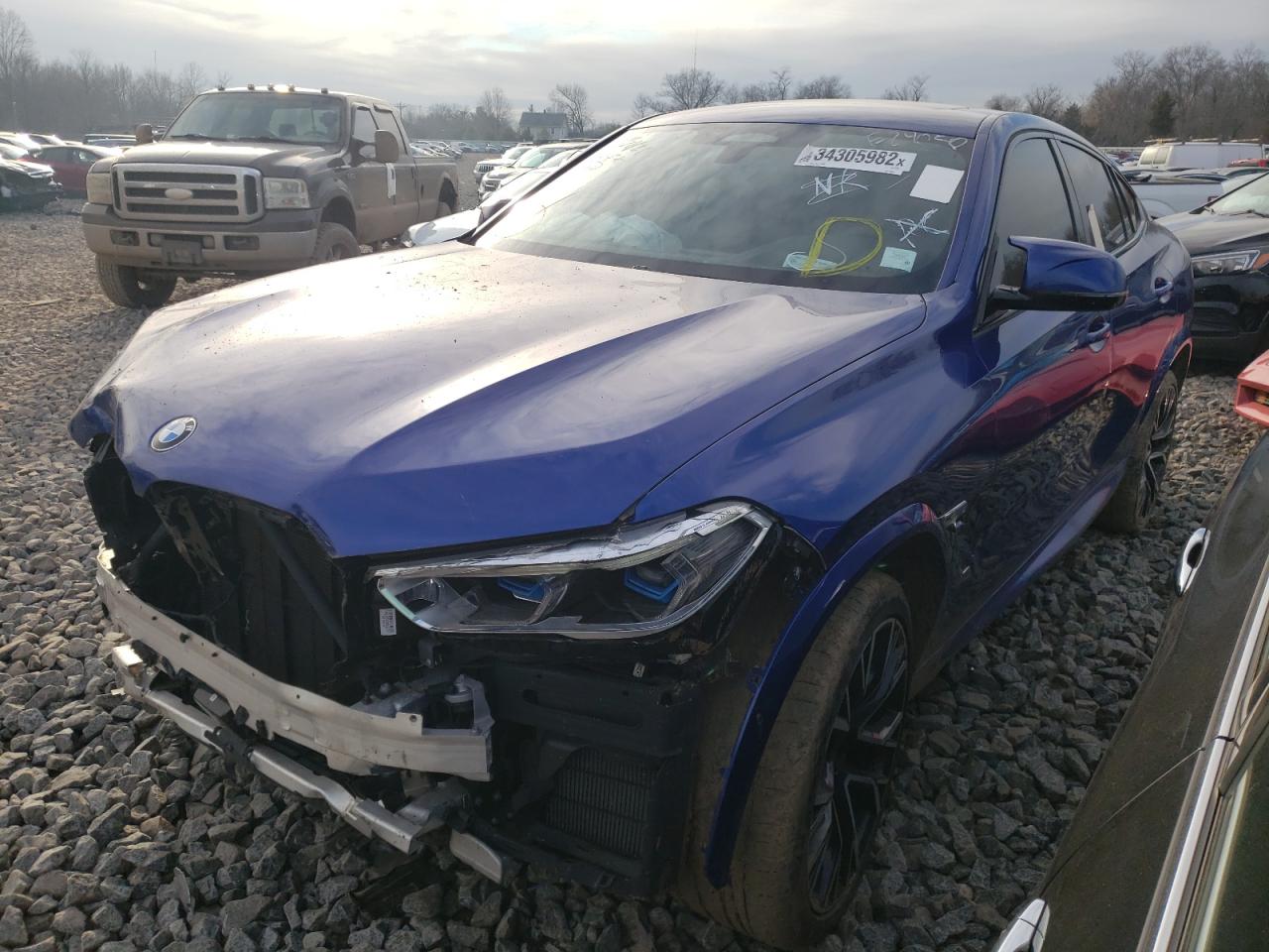 Photo 2 from auction – 2021 BMW X6 M with VIN 5YMCY0C00M9E24050