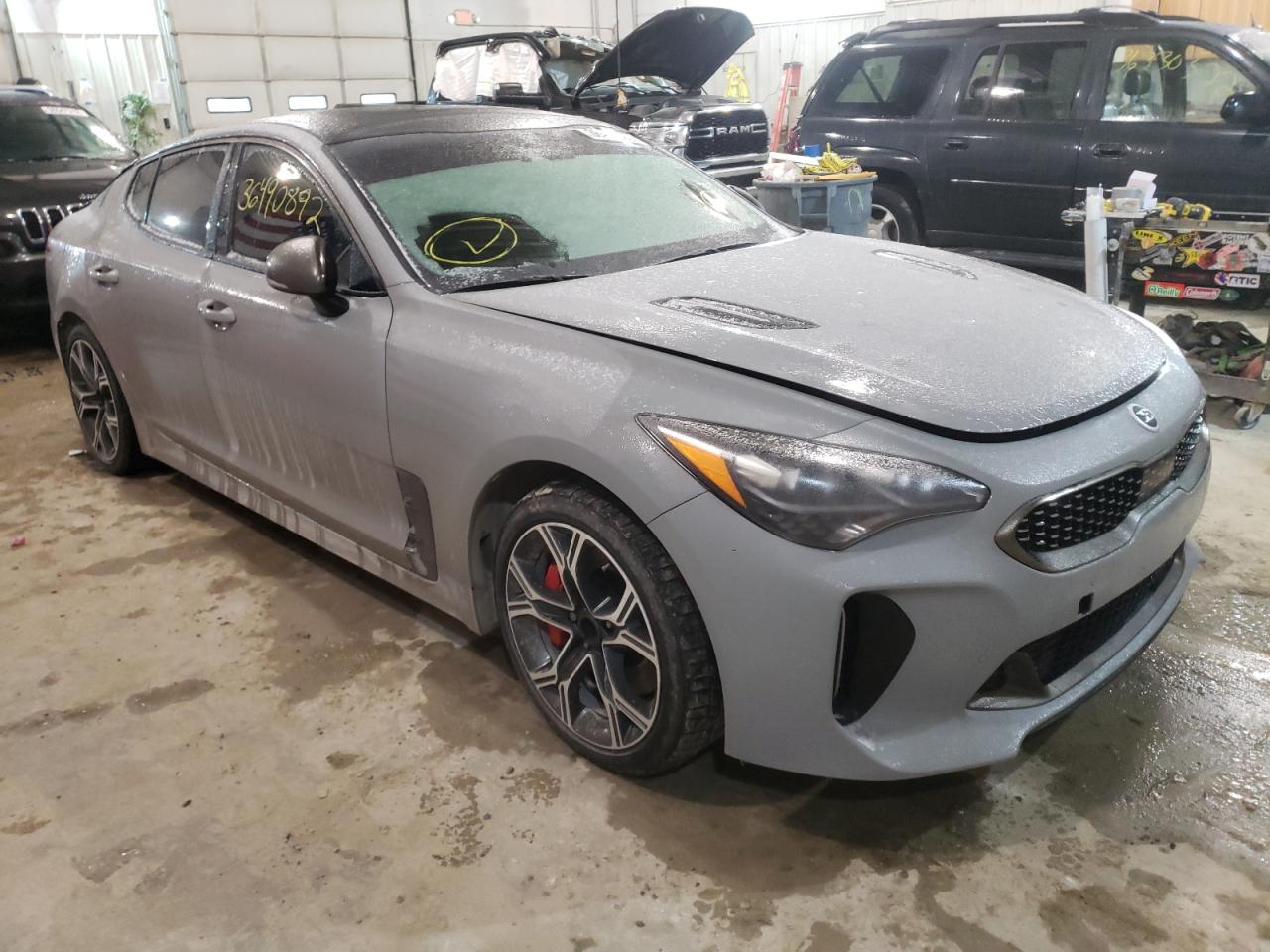 KIA STINGER GT 2018 with VIN KNAE45LCXJ6020376 - Photo from auction