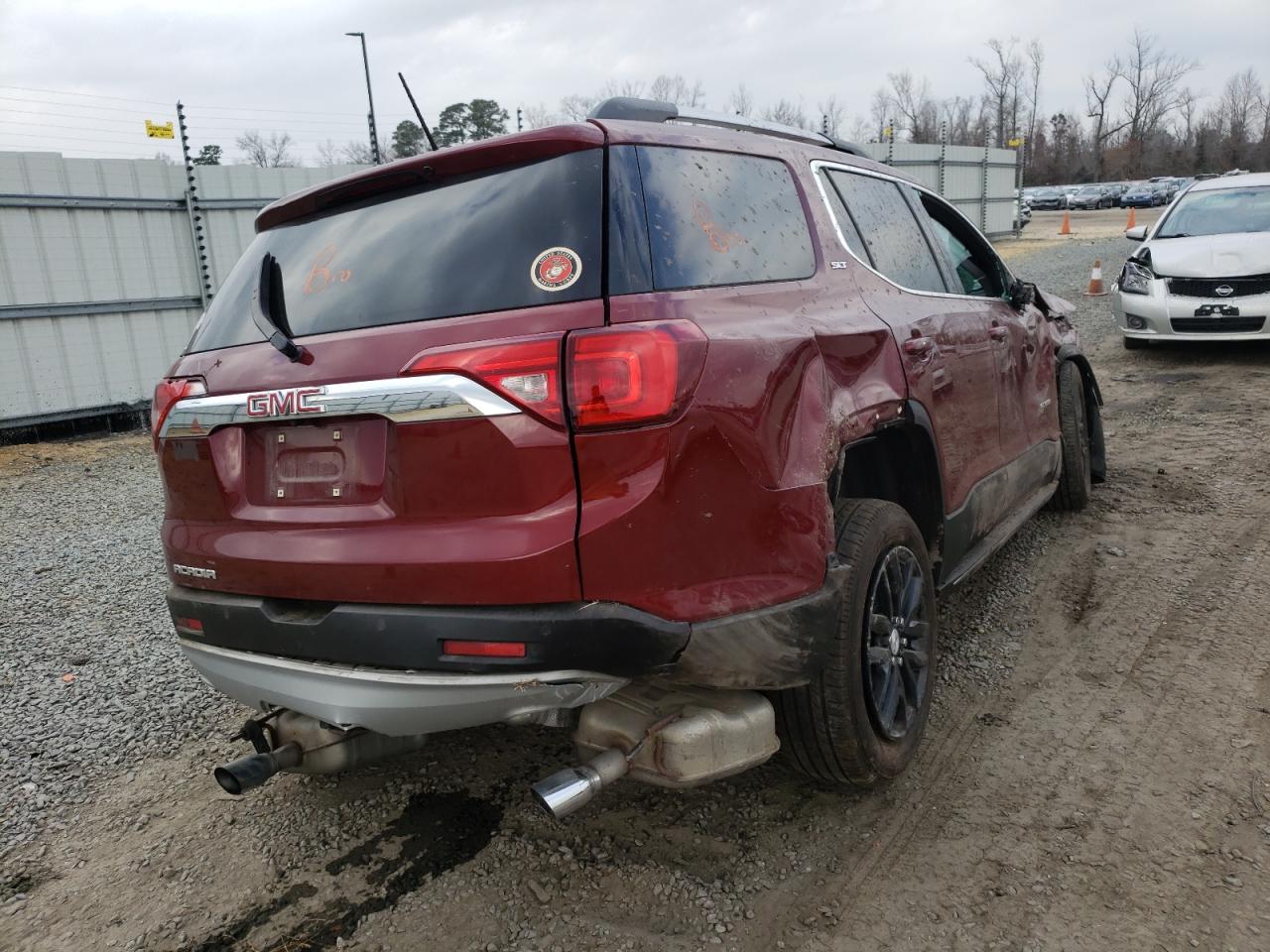 Photo 4 from auction – 2017 GMC ACADIA SLT with VIN 1GKKNMLS1HZ160060