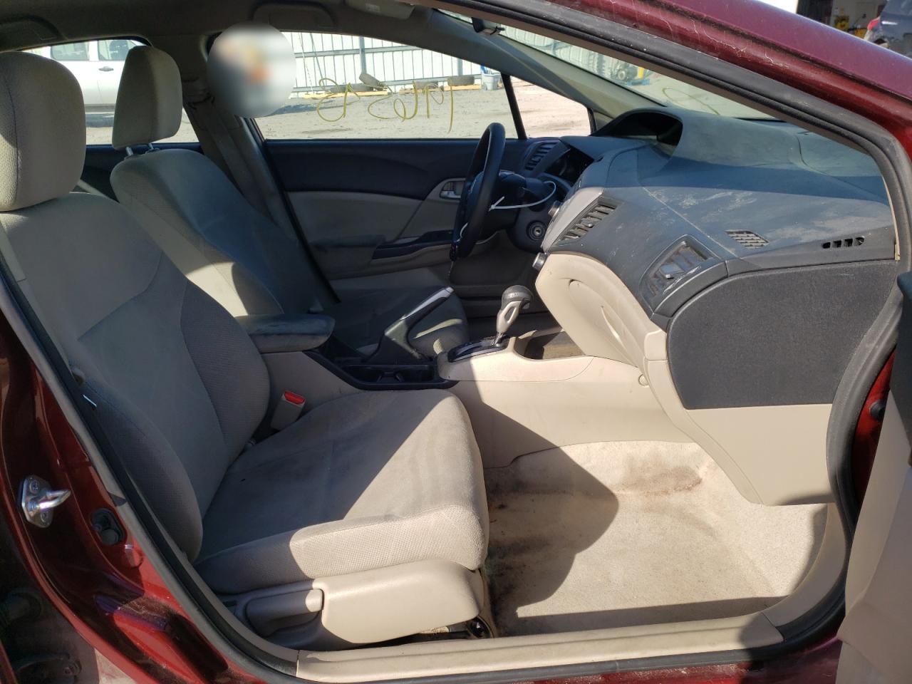 Photo 5 from auction – 2012 HONDA CIVIC LX with VIN 2HGFB2F5XCH575162