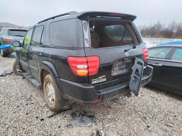 Photo 3 from auction – 2001 TOYOTA SEQUOIA LI with VIN 5TDBT48A81S005014