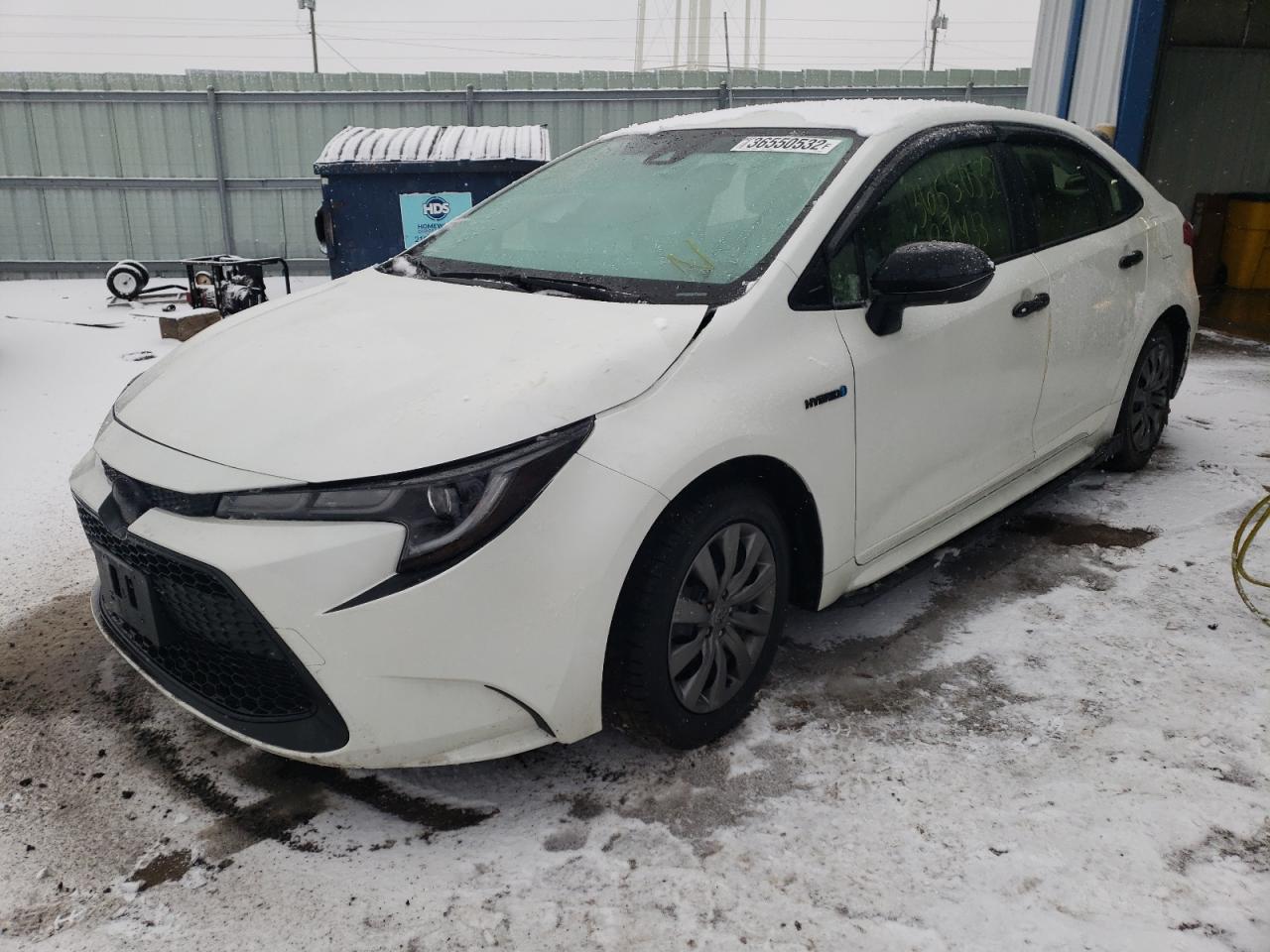 Photo 2 from auction – 2021 TOYOTA COROLLA LE with VIN JTDEAMDE4MJ004049