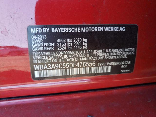 Photo 10 from auction – 2013 BMW 335 I with VIN WBA3A9C55DF476556