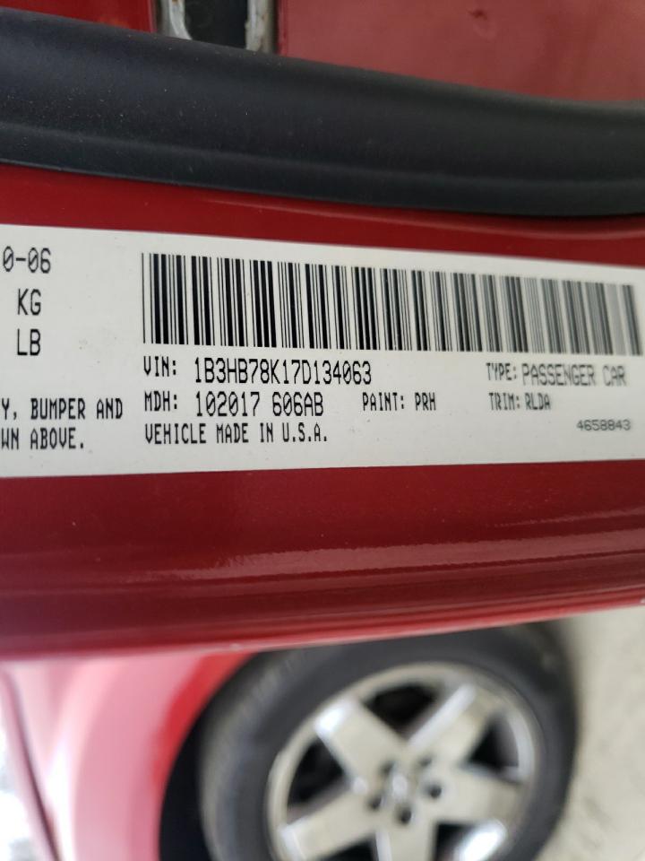 Photo 10 from auction – 2007 DODGE CALIBER R/ with VIN 1B3HB78K17D134063