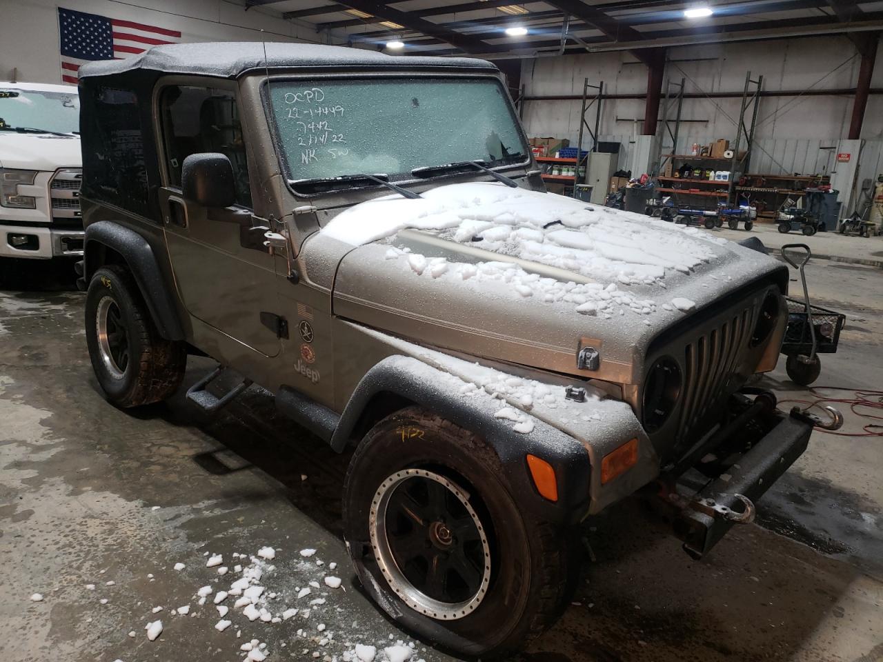 JEEP WRANGLER / 2003 with VIN 1J4FA29193P317442 - Photo from auction