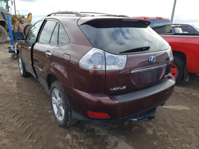 Photo 3 from auction – 2008 LEXUS RX 400H with VIN JTJHW31U982052762