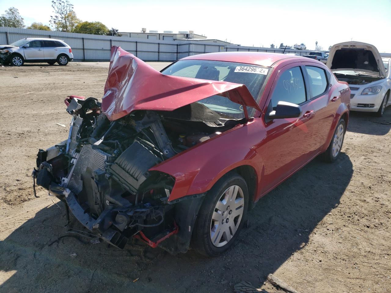 Photo 2 from auction – 2014 DODGE AVENGER SE with VIN 1C3CDZAB6EN237533