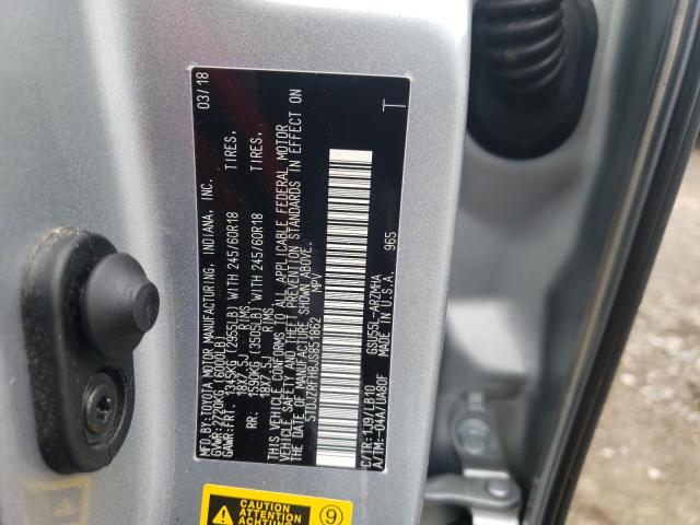 Photo 10 from auction – 2018 TOYOTA HIGHLANDER with VIN 5TDJZRFH8JS851862