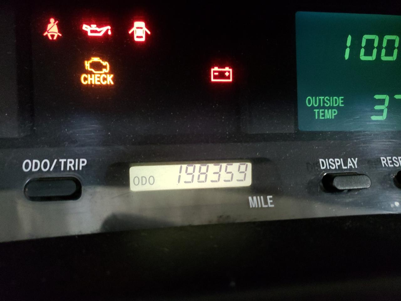 Photo 8 from auction – 2000 TOYOTA AVALON XL with VIN 4T1BF28B7YU085508