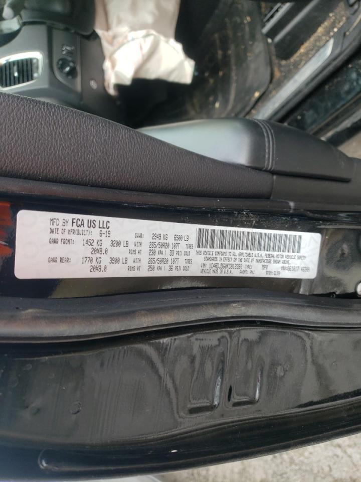 Photo 10 from auction – 2019 DODGE DURANGO GT with VIN 1C4RDJDG0KC812280