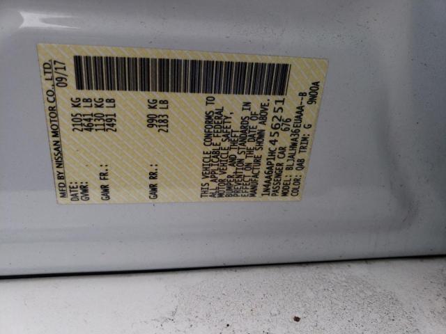 Photo 10 from auction – 2017 NISSAN MAXIMA 3.5 with VIN 1N4AA6AP1HC456251