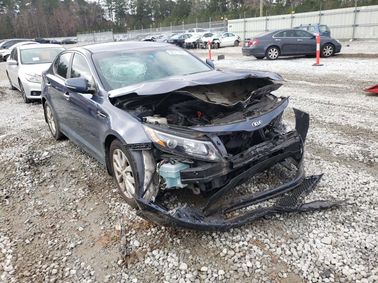 KIA OPTIMA EX 2015 with VIN 5XXGN4A70FG424210 - Photo from auction