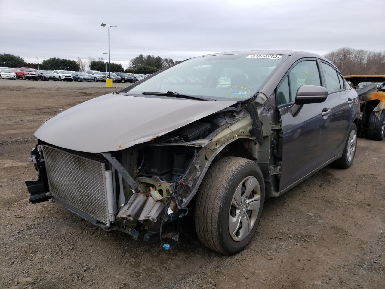 Photo 2 from auction – 2014 HONDA CIVIC LX with VIN 2HGFB2F53EH512021