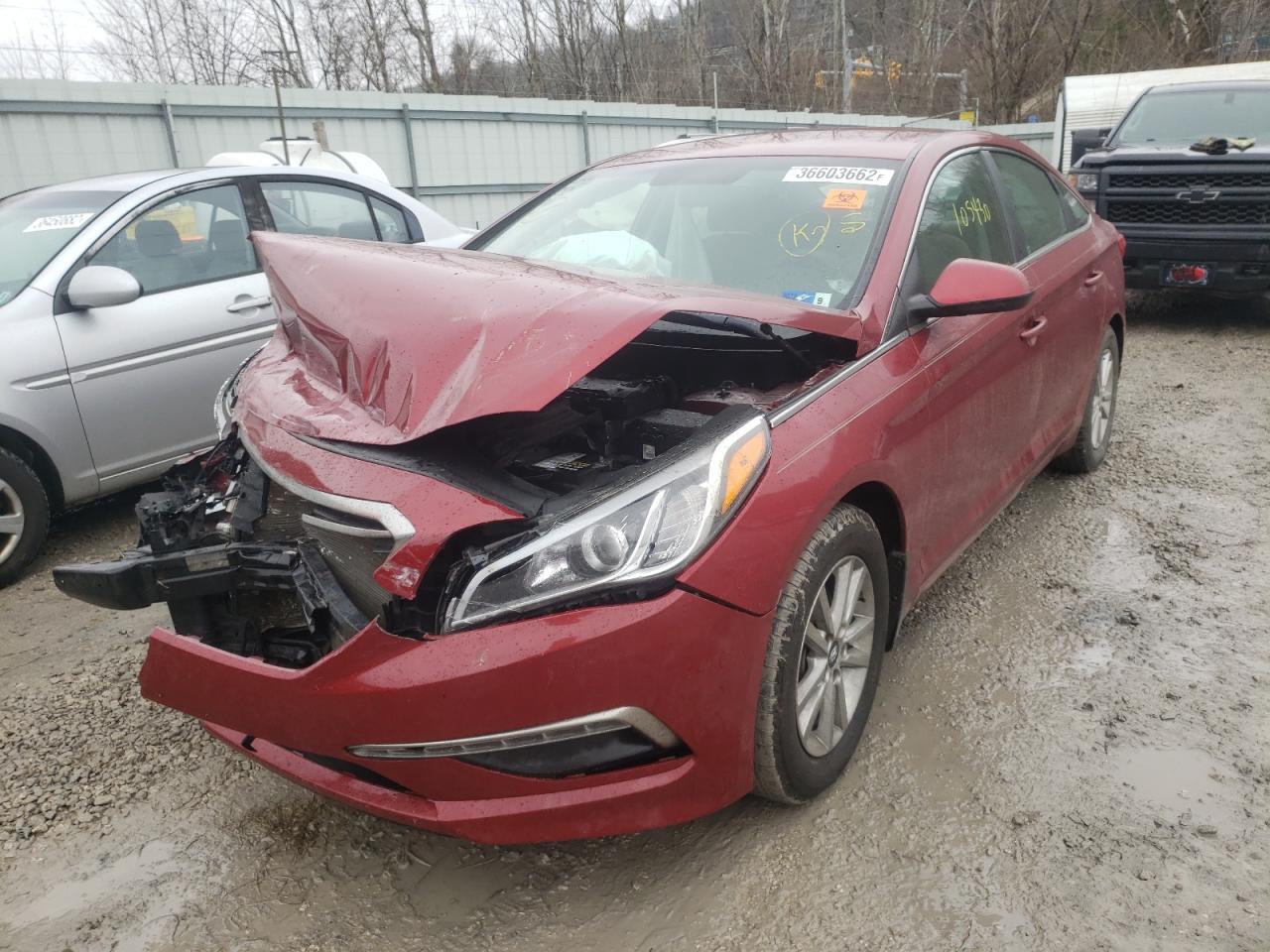 Photo 2 from auction – 2015 HYUNDAI SONATA SE with VIN 5NPE24AF9FH100202