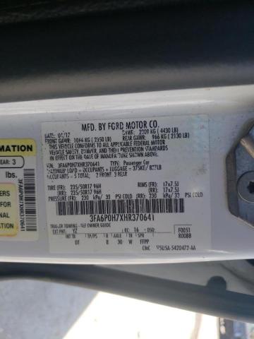 Photo 10 from auction – 2017 FORD FUSION SE with VIN 3FA6P0H7XHR370641