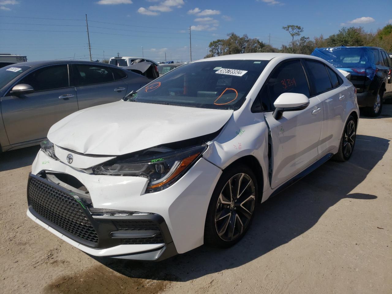 Photo 2 from auction – 2020 TOYOTA COROLLA SE with VIN 5YFS4RCE3LP047137