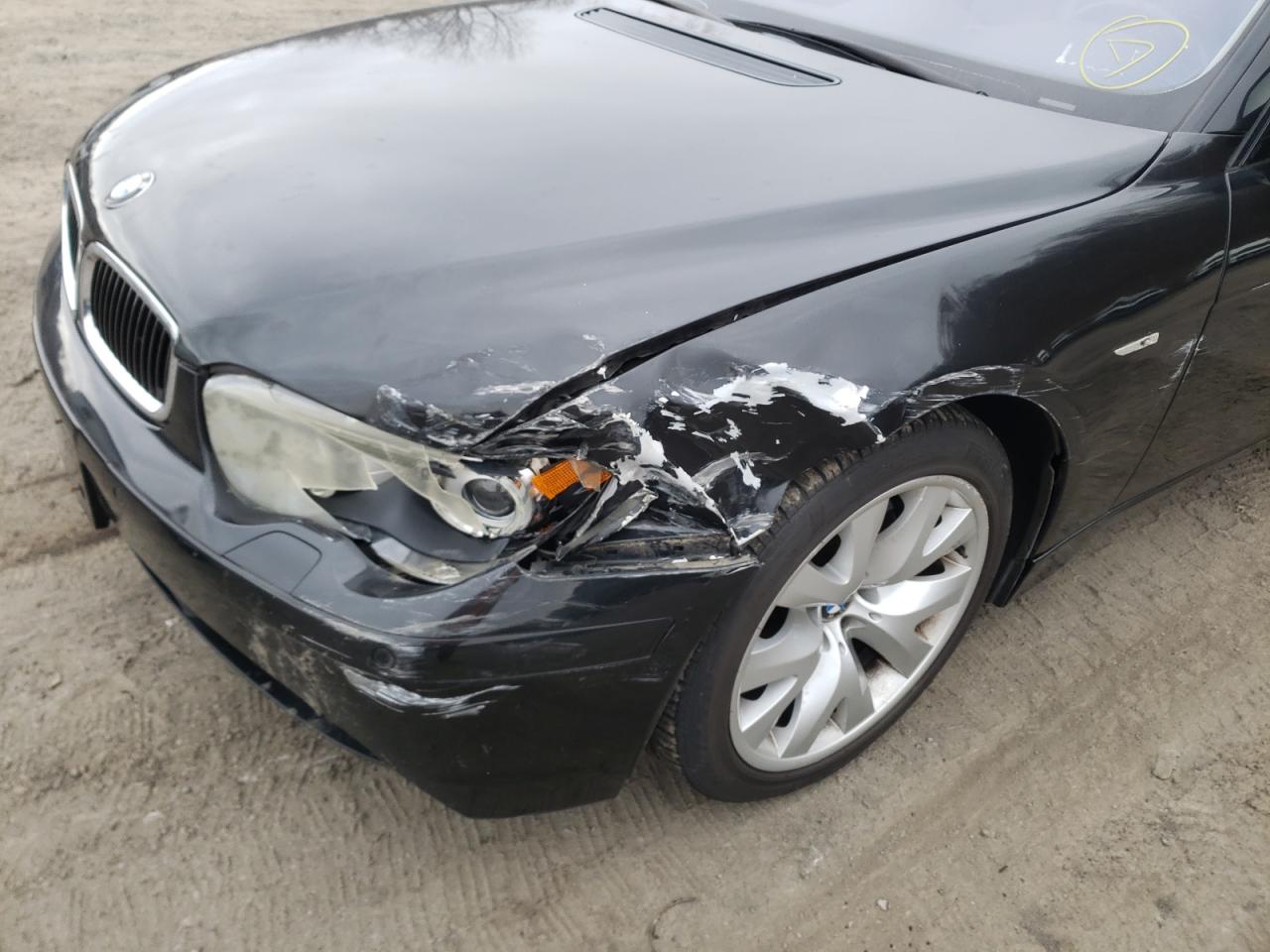 Photo 9 from auction – 2005 BMW 745 I with VIN WBAGL63535DP74417