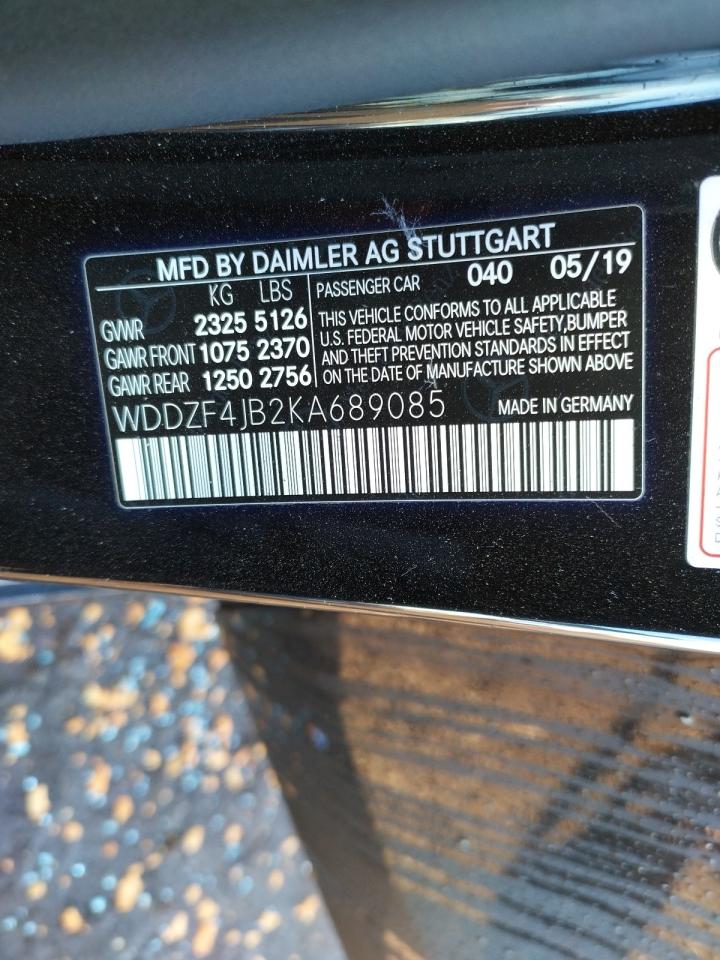 Photo 10 from auction – 2019 MERCEDES-BENZ E 300 with VIN WDDZF4JB2KA689085