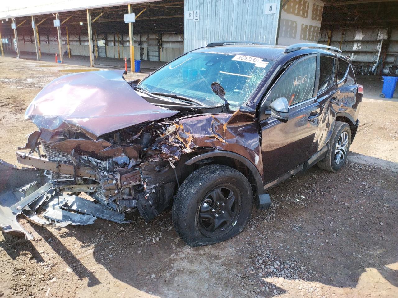 Photo 2 from auction – 2017 TOYOTA RAV4 LE with VIN 2T3ZFREV5HW343988