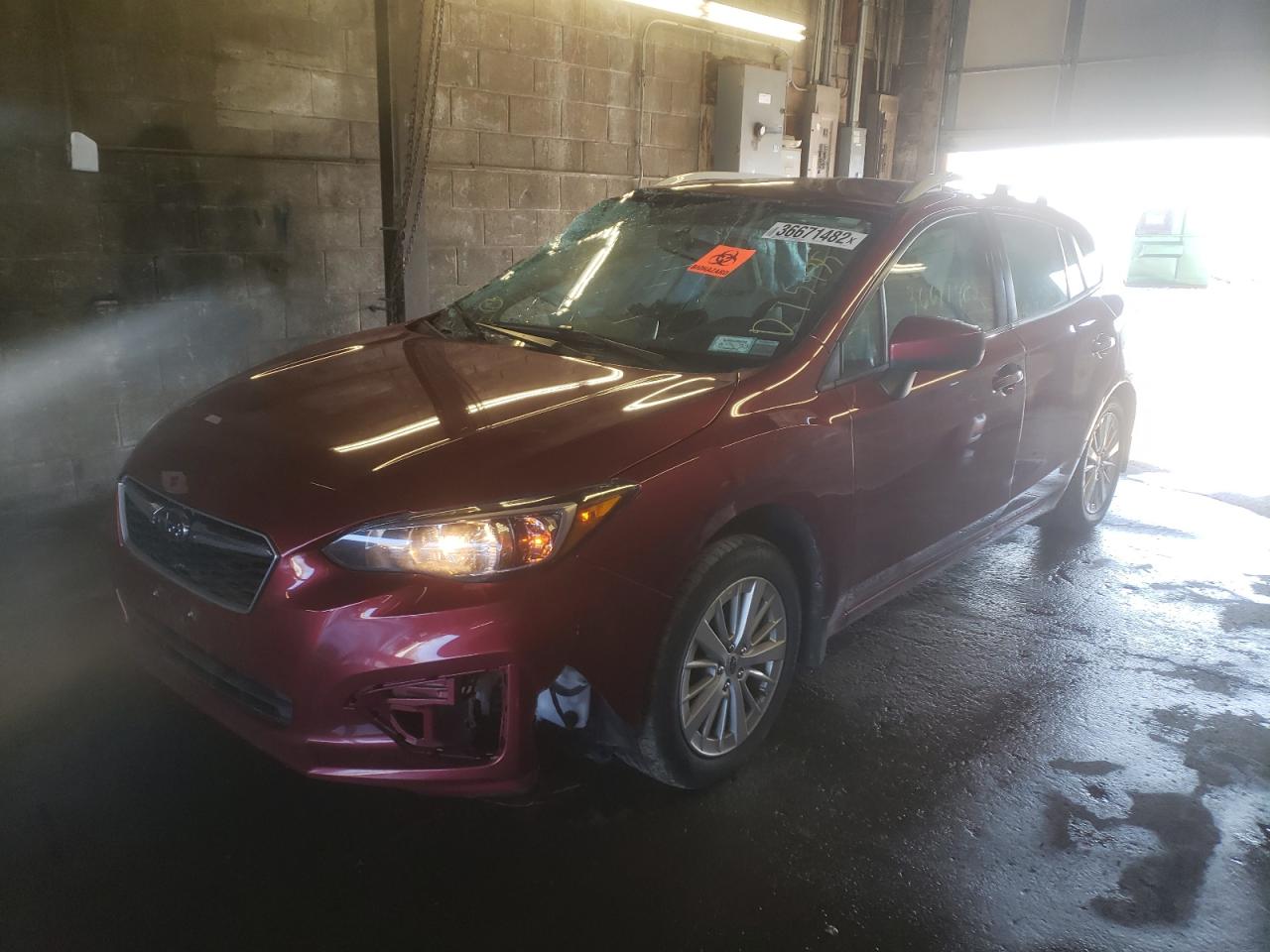 Photo 2 from auction – 2017 SUBARU IMPREZA PR with VIN 4S3GTAB64H3702877