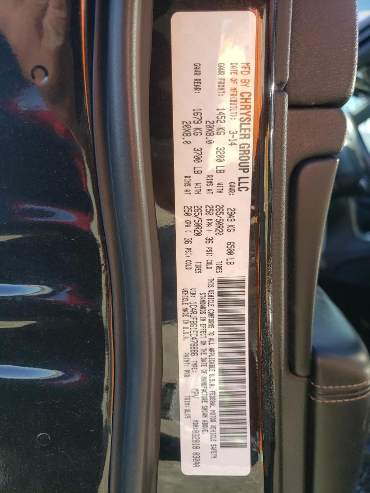 Photo 10 from auction – 2014 JEEP GRAND CHER with VIN 1C4RJFBG1EC478886