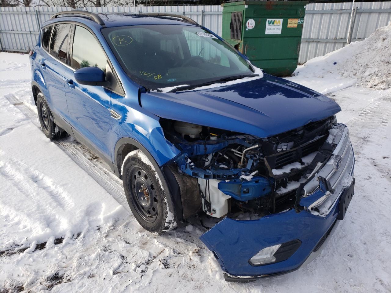 FORD ESCAPE SE 2017 with VIN 1FMCU0GD5HUD13104 - Photo from auction