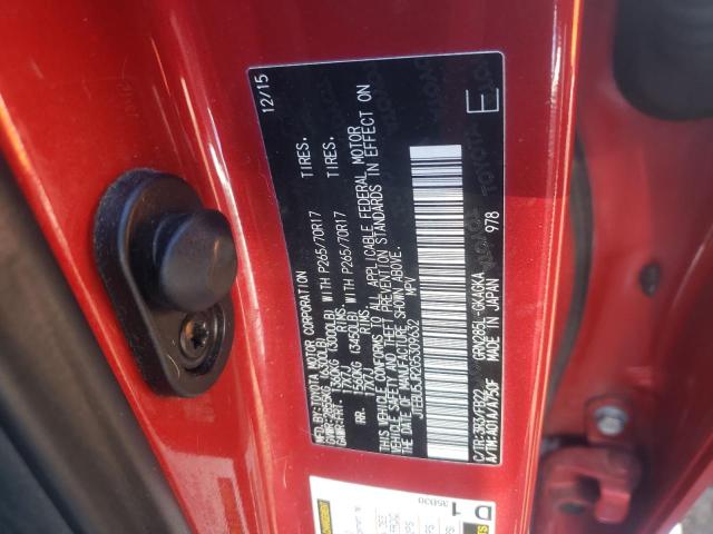 Photo 10 from auction – 2016 TOYOTA 4RUNNER SR with VIN JTEBU5JR2G5309632