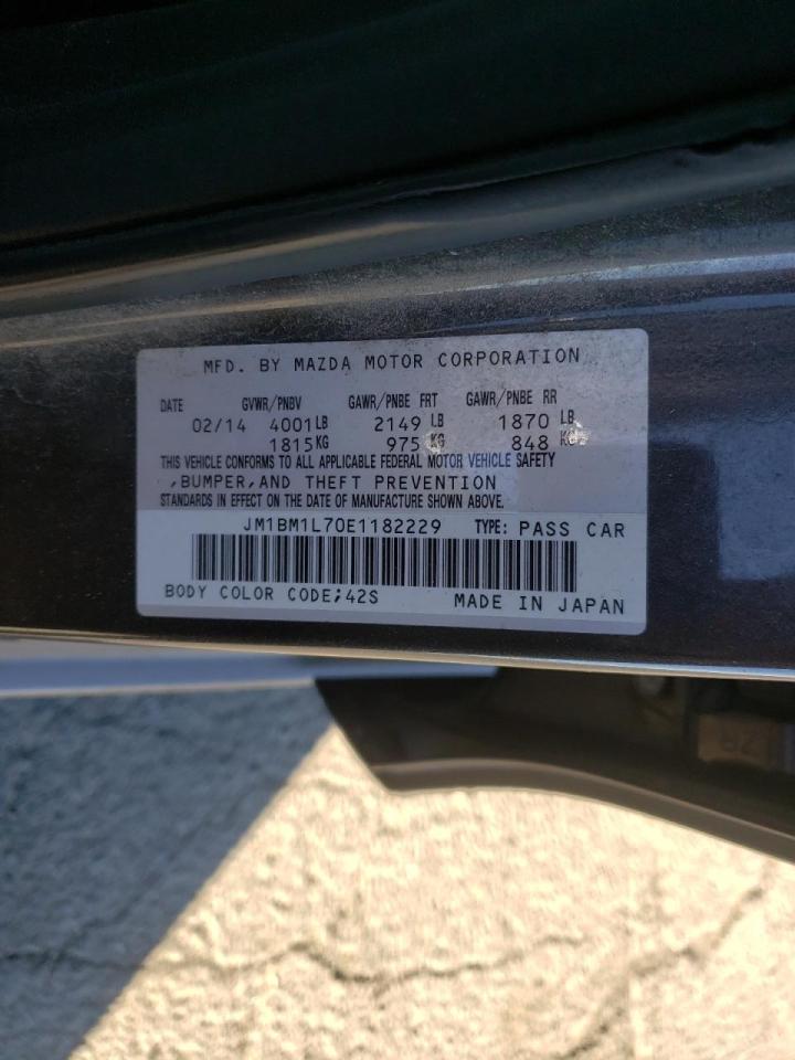 Photo 10 from auction – 2014 MAZDA 3 TOURING with VIN JM1BM1L70E1182229