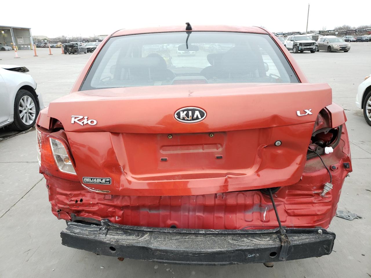 Photo 9 from auction – 2007 KIA RIO BASE with VIN KNADE123676218688