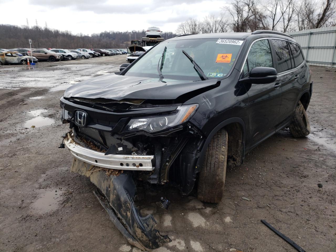 Photo 2 from auction – 2021 HONDA PILOT SE with VIN 5FNYF6H25MB081305